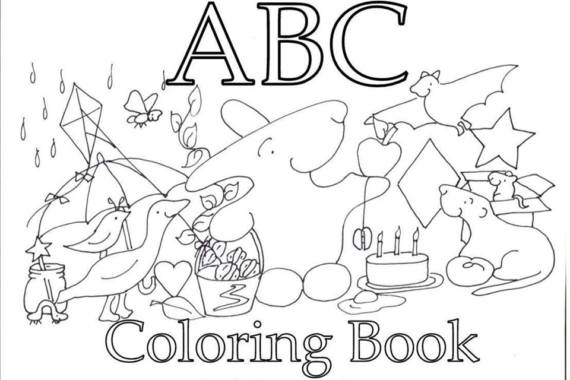 Sách tập tô từ vựng chữ cái ABC Coloring Book